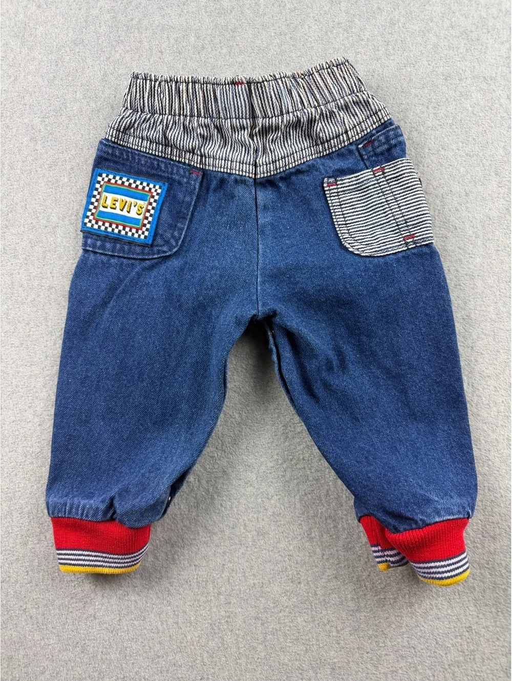Vintage 80s 90s Little Levi’s denim patch pocket stripe jeans